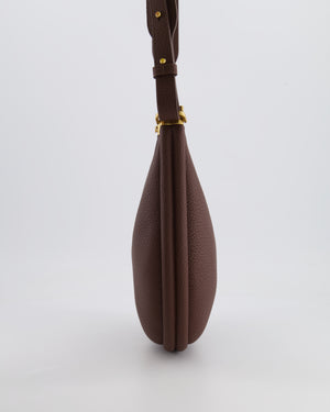 Songmont Brown Luna Shoulder Bag with Gold Hardware
