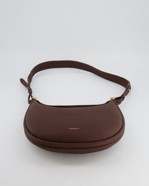 Songmont Brown Luna Shoulder Bag with Gold Hardware