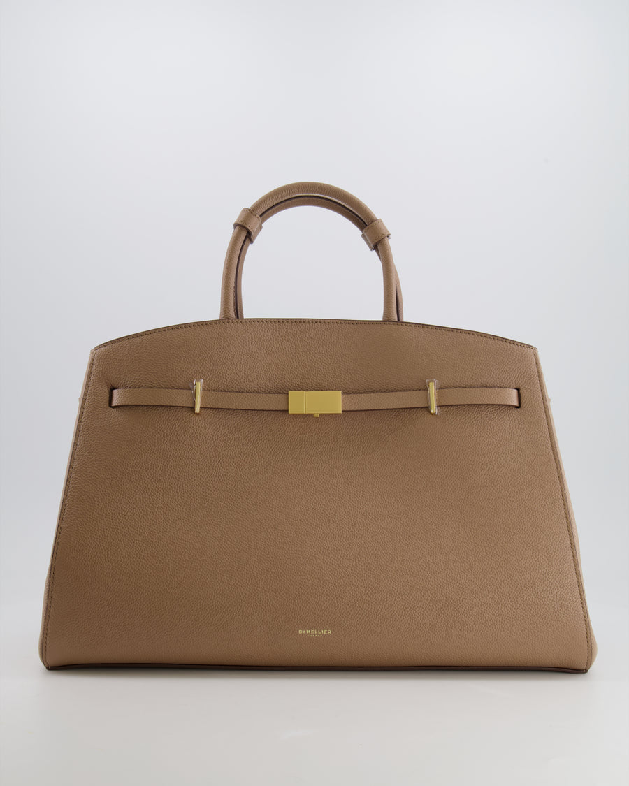 DeMellier Beige The Hudson Tote Bag with Gold Hardware RRP £550