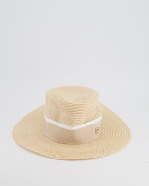 Maison Michel Cream Henrietta Hat Size S RRP £500