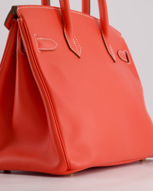 *HOT* Hermès Candy Birkin 30 Retourne Verso Bag in Rose Jaipur Epsom Leather, Gold Chèvre Interior with Permabrass Hardware