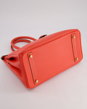 *HOT* Hermès Candy Birkin 30 Retourne Verso Bag in Rose Jaipur Epsom Leather, Gold Chèvre Interior with Permabrass Hardware