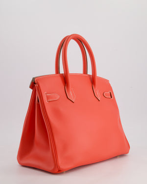 *HOT* Hermès Candy Birkin 30 Retourne Verso Bag in Rose Jaipur Epsom Leather, Gold Chèvre Interior with Permabrass Hardware