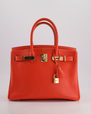 *HOT* Hermès Candy Birkin 30 Retourne Verso Bag in Rose Jaipur Epsom Leather, Gold Chèvre Interior with Permabrass Hardware