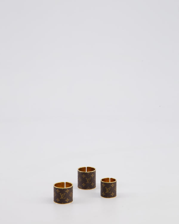 Louis Vuitton Monogram Skin 3 Ring Set