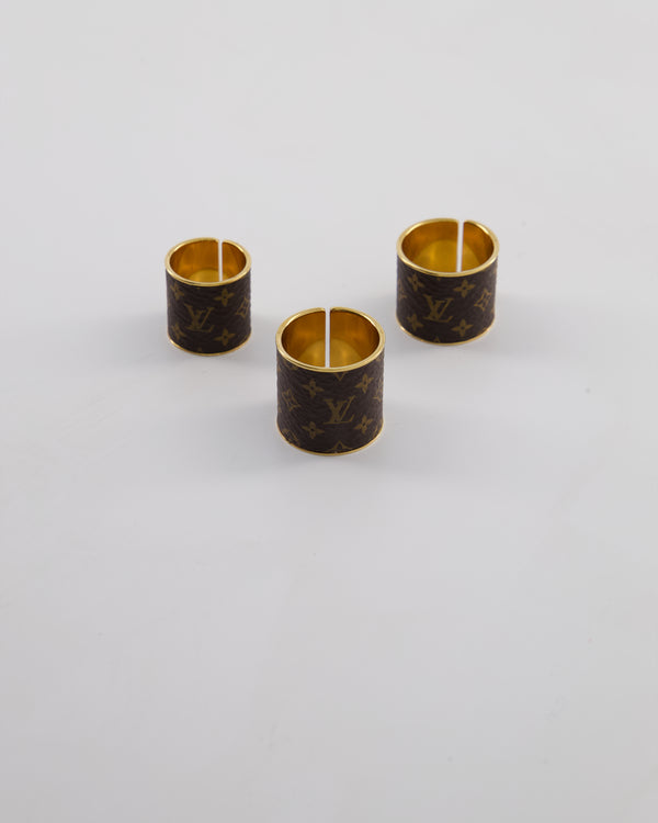 Louis Vuitton Monogram Skin 3 Ring Set