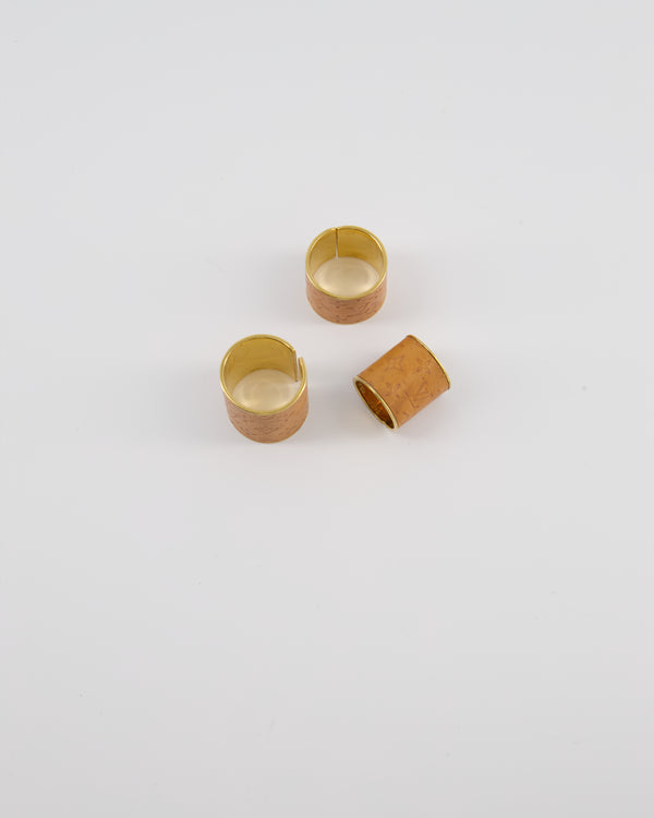 Louis Vuitton Beige Monogram Ring Skin 3 Set Size M