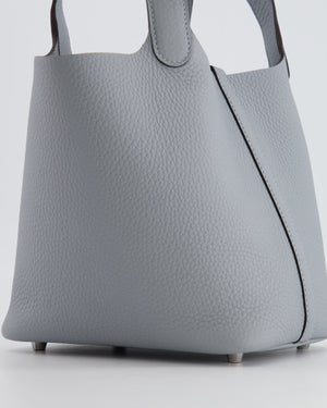 Hermès Picotin Lock Bag 18 in Gris Pantin Clemence Leather with Palladium Hardware