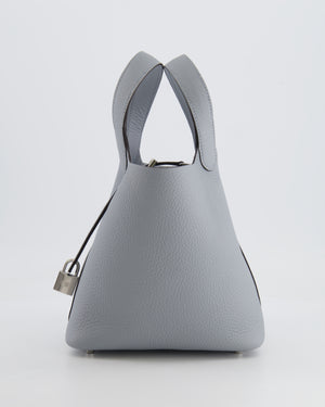 Hermès Picotin Lock Bag 18 in Gris Pantin Clemence Leather with Palladium Hardware