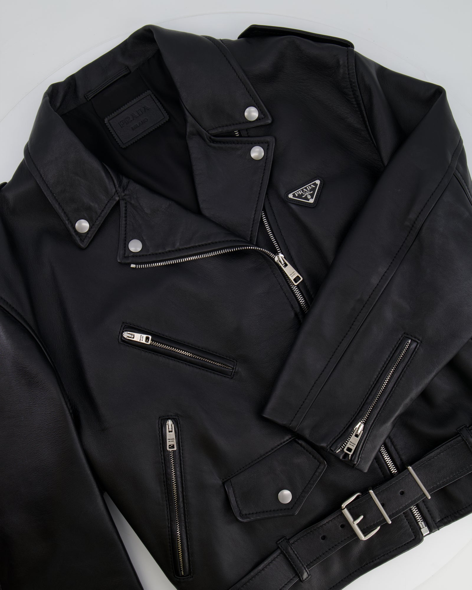 【送料&関税込】Prada Lamb Leather Jacket 送料&関税込】Prada Lamb Leather Jacket Prada LAMB LEATHER