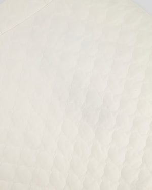 Fendi White Quilted Midi Skirt Size IT 36 (UK 4)