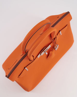 Hermès Birkin 30 Retourne Bag in Orange Minium Togo Leather with Palladium Hardware