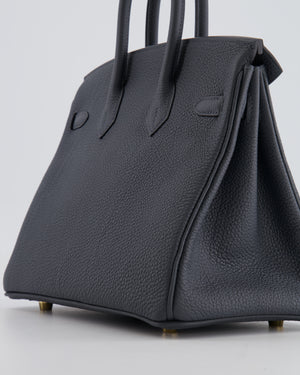 Hermès Birkin 25 Retourne Bag in Gris Misty Togo Leather with Permabrass Hardware