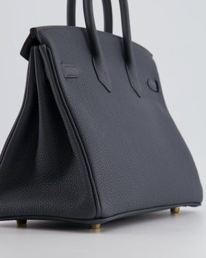 Hermès Birkin 25 Retourne Bag in Gris Misty Togo Leather with Permabrass Hardware