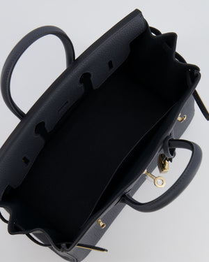 Hermès Birkin 25 Retourne Bag in Gris Misty Togo Leather with Permabrass Hardware