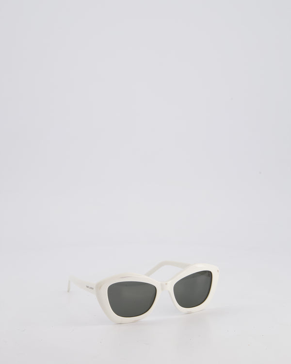 Saint Laurent White SL 68004 Cat-Eye Sunglasses