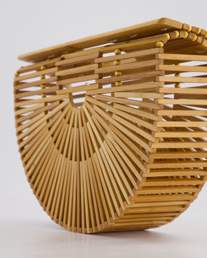 Cult Gaia Brown Ark Acrylic Basket Bag