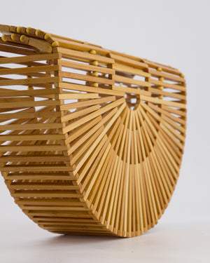 Cult Gaia Brown Ark Acrylic Basket Bag