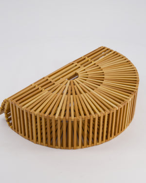 Cult Gaia Brown Ark Acrylic Basket Bag