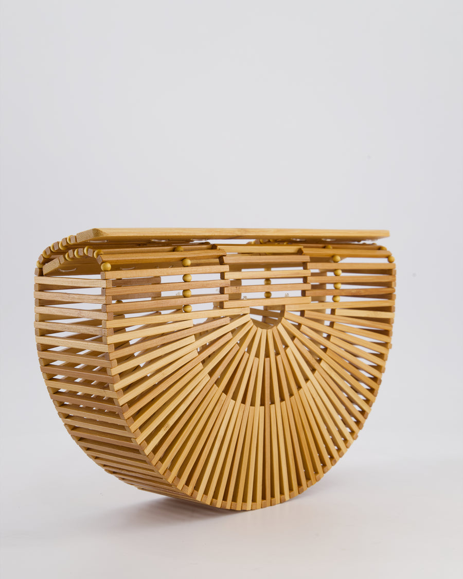 Cult Gaia Brown Ark Acrylic Basket Bag