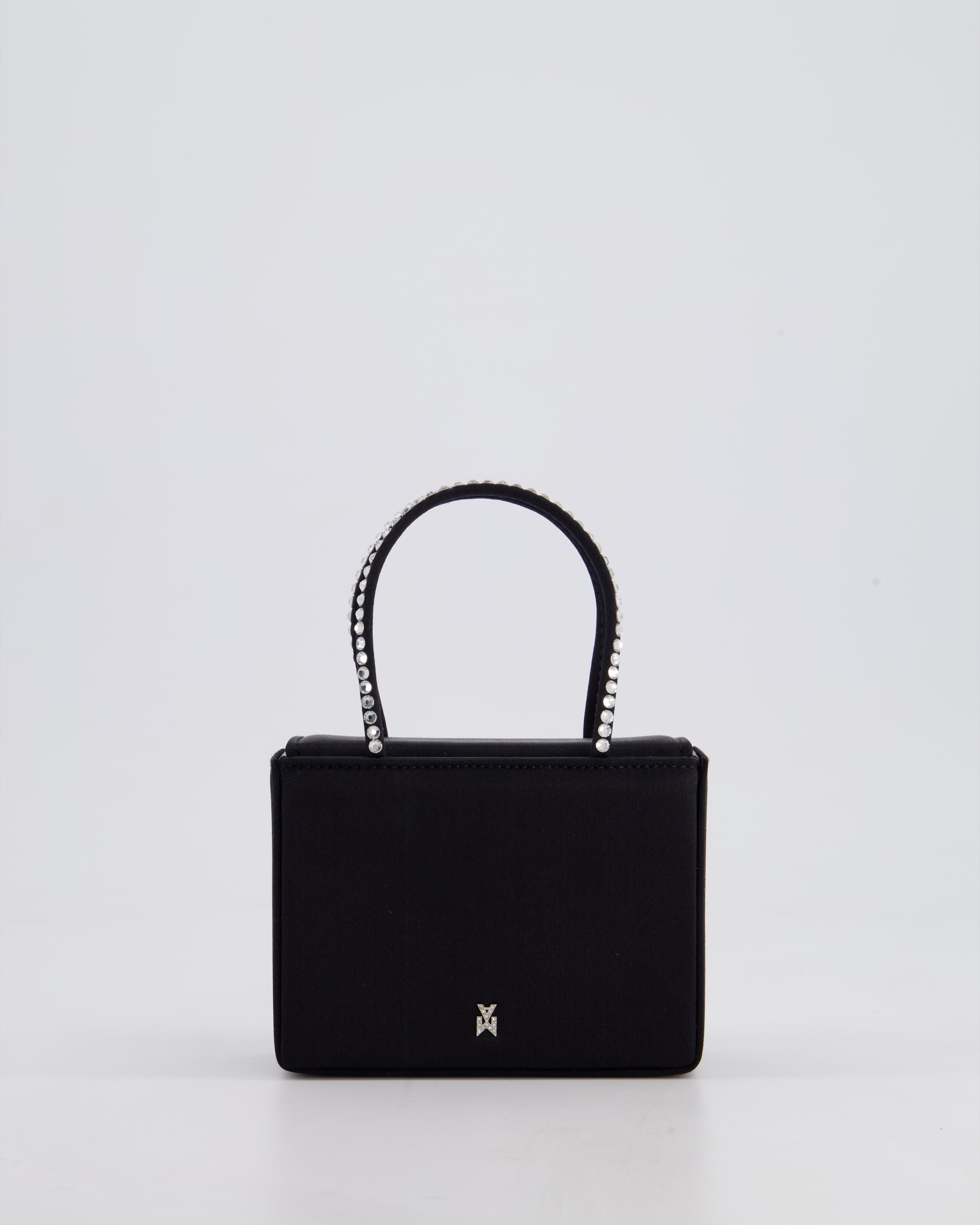 トートバッグ AMINA MUADDI Black Shearling Amini Giuly Handbag Amina Muaddi Black Shearling Amini Giuly Handbag | italist