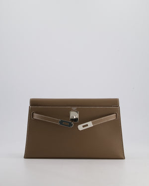 *NEW RELEASE* Hermès Kelly Elan Bag in Etoupe Madame Leather with Palladium Hardware
