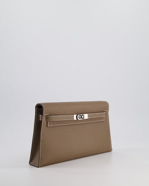 *NEW RELEASE* Hermès Kelly Elan Bag in Etoupe Madame Leather with Palladium Hardware