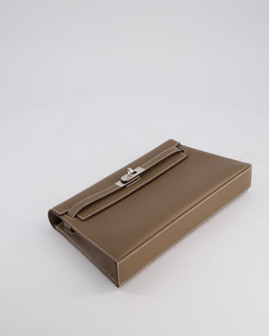 *NEW RELEASE* Hermès Kelly Elan Bag in Etoupe Madame Leather with Palladium Hardware