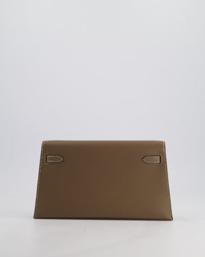 *NEW RELEASE* Hermès Kelly Elan Bag in Etoupe Madame Leather with Palladium Hardware