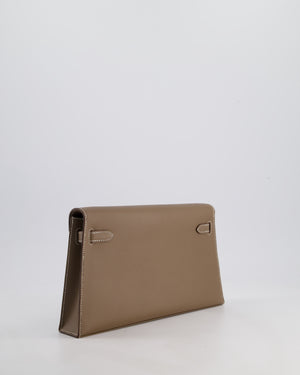 *NEW RELEASE* Hermès Kelly Elan Bag in Etoupe Madame Leather with Palladium Hardware
