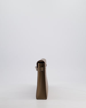 *NEW RELEASE* Hermès Kelly Elan Bag in Etoupe Madame Leather with Palladium Hardware