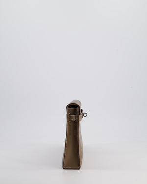 *NEW RELEASE* Hermès Kelly Elan Bag in Etoupe Madame Leather with Palladium Hardware