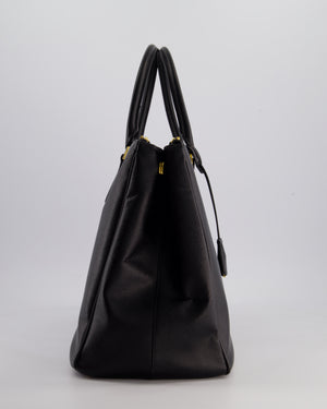 Prada Black Galleria Bag in Saffiano Leather with Gold Hardware RRP £3,700