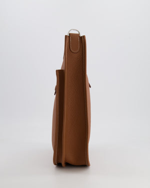 Hermes Evelyne III 29cm Bag in Gold Clemence Leather with Palladium Hardware