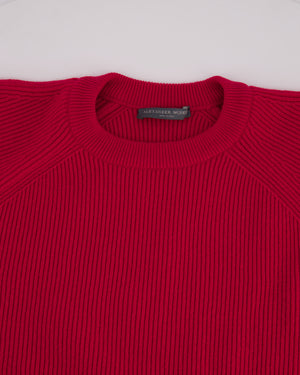 Alexander McQueen Pink Pull Over Knitted Short Sleeve Jumper Size XS (UK 4)