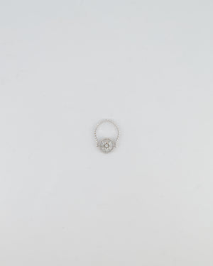 Dior Rose des Vents Ring in White Gold with Diamond and Mother-of-Pearl Size 54 RRP £2,550