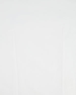 Chanel White T-Shirt with Embellished Coco Chanel Logo Size FR 36 (UK 8)