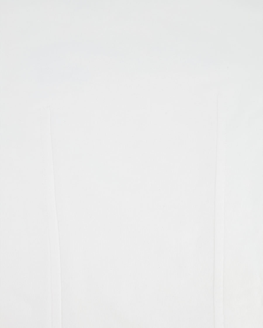 Chanel White T-Shirt with Embellished Coco Chanel Logo Size FR 36 (UK 8)