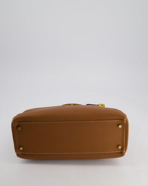 Hermès Kelly Bag 32cm Retourne in Gold Togo Leather with Gold Hardware