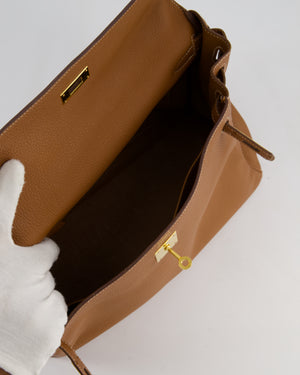 Hermès Kelly Bag 32cm Retourne in Gold Togo Leather with Gold Hardware