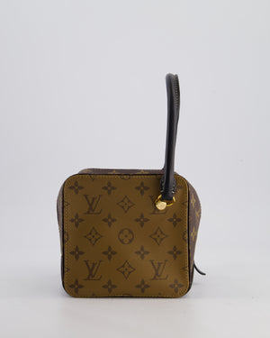 Louis Vuitton Reverse Monogram Square Bag Canvas Leather with Gold Hardware