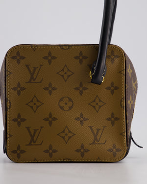 Louis Vuitton Reverse Monogram Square Bag Canvas Leather with Gold Hardware