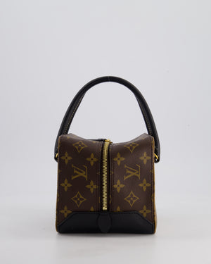 Louis Vuitton Reverse Monogram Square Bag Canvas Leather with Gold Hardware