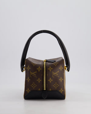 Louis Vuitton Reverse Monogram Square Bag Canvas Leather with Gold Hardware