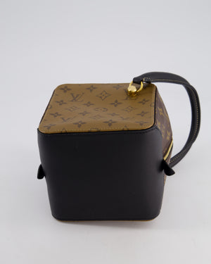 Louis Vuitton Reverse Monogram Square Bag Canvas Leather with Gold Hardware
