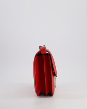 *FIRE PRICE* Hermès Constance III 24 Bag in Rouge Vif Evercolor Leather with Palladium Hardware
