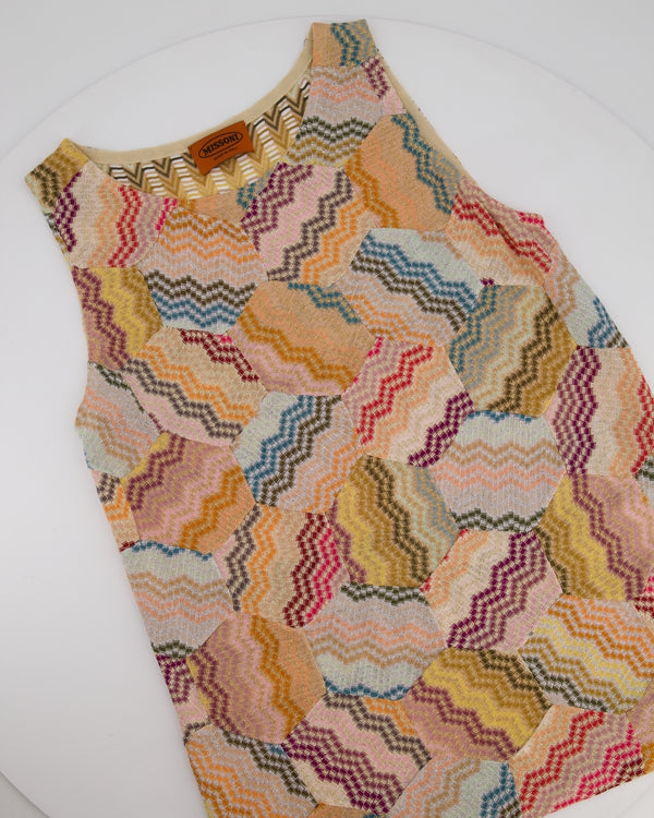 Missoni MARE Multicolour Knitted Sleeveless Top and Trousers Set Size IT 44 (UK 12)