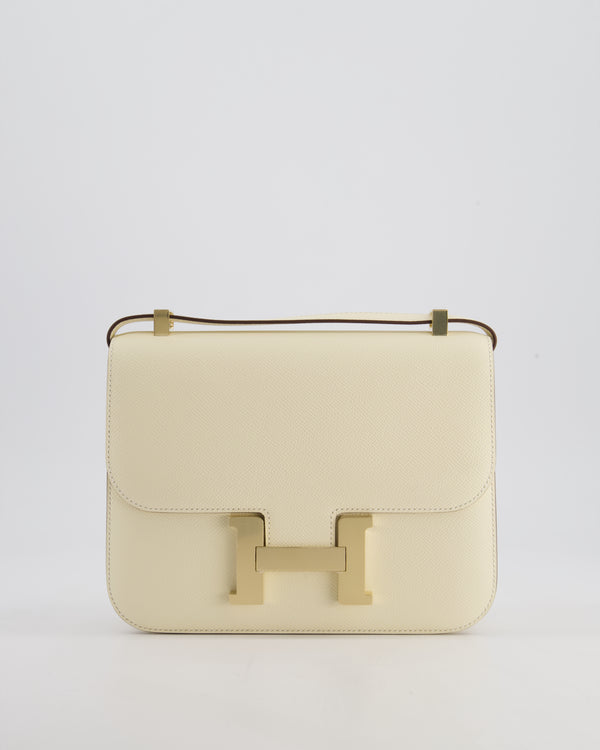 Hermès Constance 24cm 1-24 Bag in Nata Epsom Leather with Permabrass Hardware