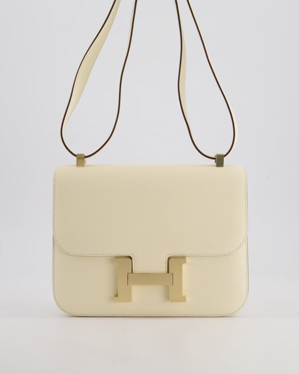 Hermès Constance 24cm 1-24 Bag in Nata Epsom Leather with Permabrass Hardware