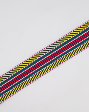 Hermès Multi Colour Canvas Sangle Cavale 50MM Bag Strap with Palladium Hardware